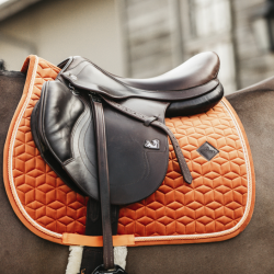Tapis de selle Velvet Jumping - FULL - Orange