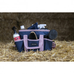 Sac de pansage EQUITHÈME Multipoches - Rose