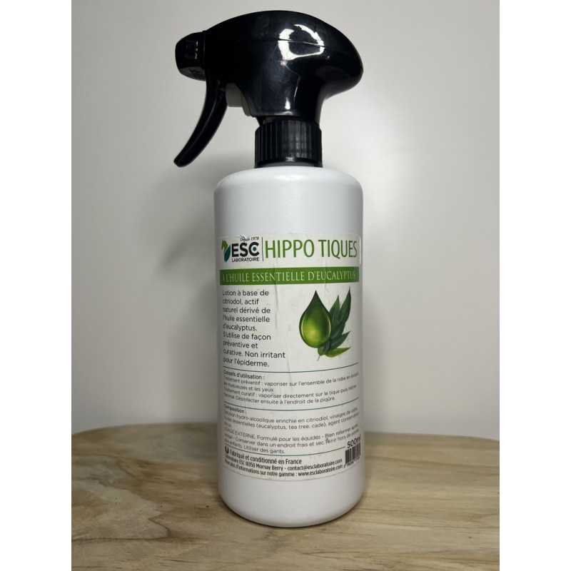 HIPPO TIQUES – Protection contre les tiques cheval – Lotion à base d’huiles essentielles